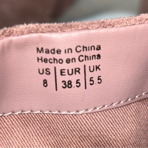 CALL IT SPRING Open Toe Heel Side Zip Suede Ankle Heel Booties Size 8 - Picture 3 of 11